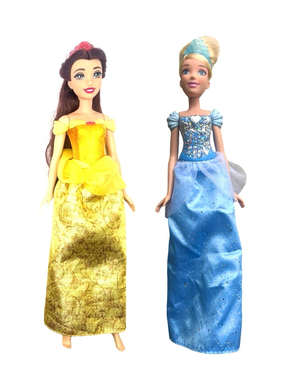Disney Princess Belle & Cinderella Doll Bundle Mattel Barbie Style Toys